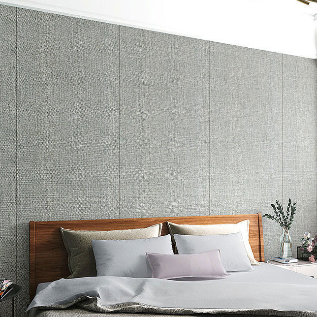 Lisslune | Contemporary Style Wall Panel Linen Living Space Peel and Stick Wall Covering