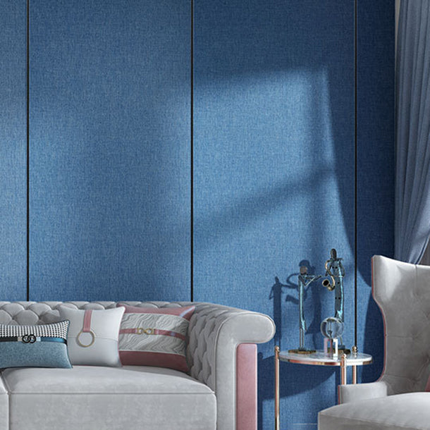 Lisslune | Contemporary Style Wall Panel Linen Living Space Peel and Stick Wall Covering