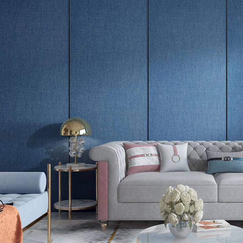 Lisslune | Contemporary Style Wall Panel Linen Living Space Peel and Stick Wall Covering