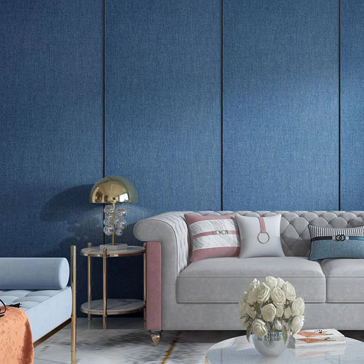 Lisslune | Contemporary Style Wall Panel Linen Living Space Peel and Stick Wall Covering