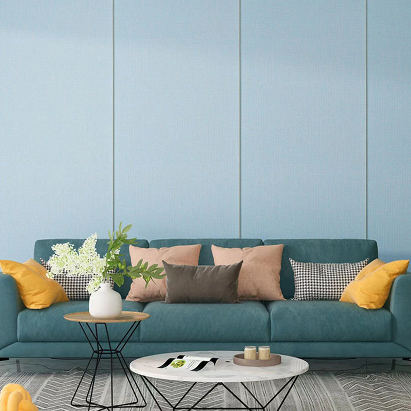 Lisslune | Contemporary Style Wall Panel Linen Living Space Peel and Stick Wall Covering