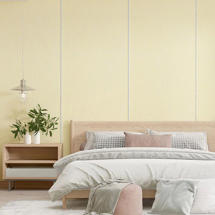 Lisslune | Contemporary Style Wall Panel Linen Living Space Peel and Stick Wall Covering