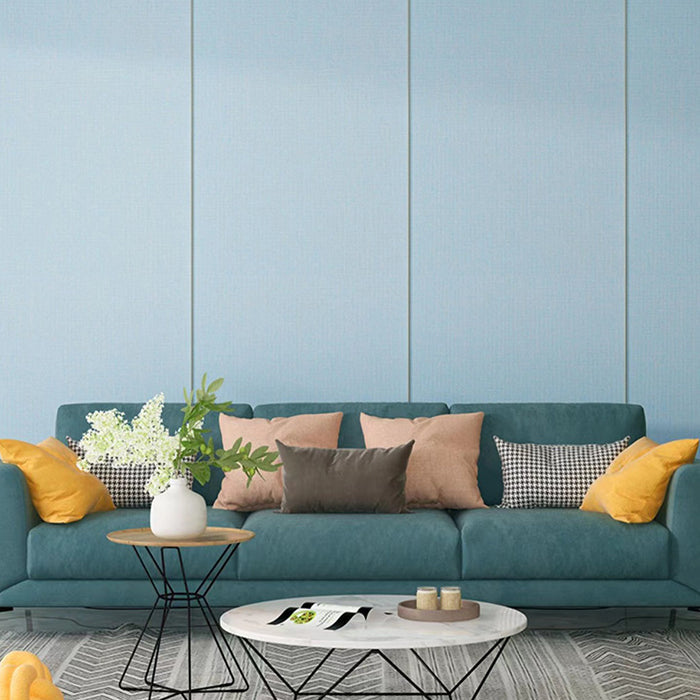 Lisslune | Contemporary Style Wall Panel Linen Living Space Peel and Stick Wall Covering