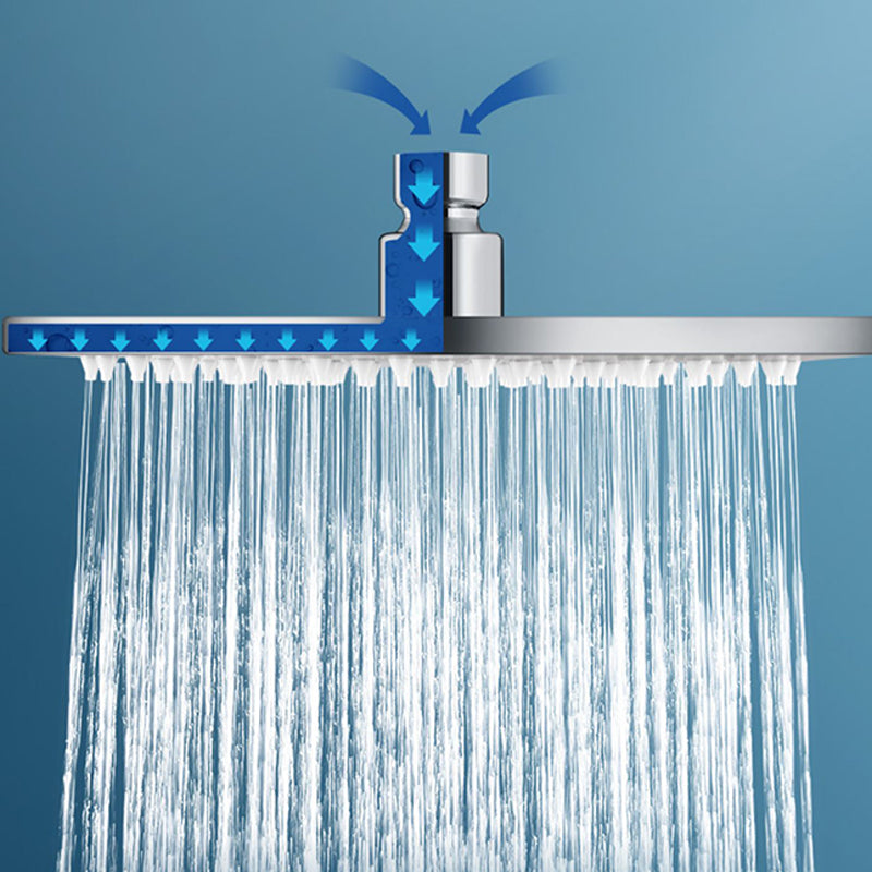 Lisslune | Contemporary square shower head combination with handheld shower