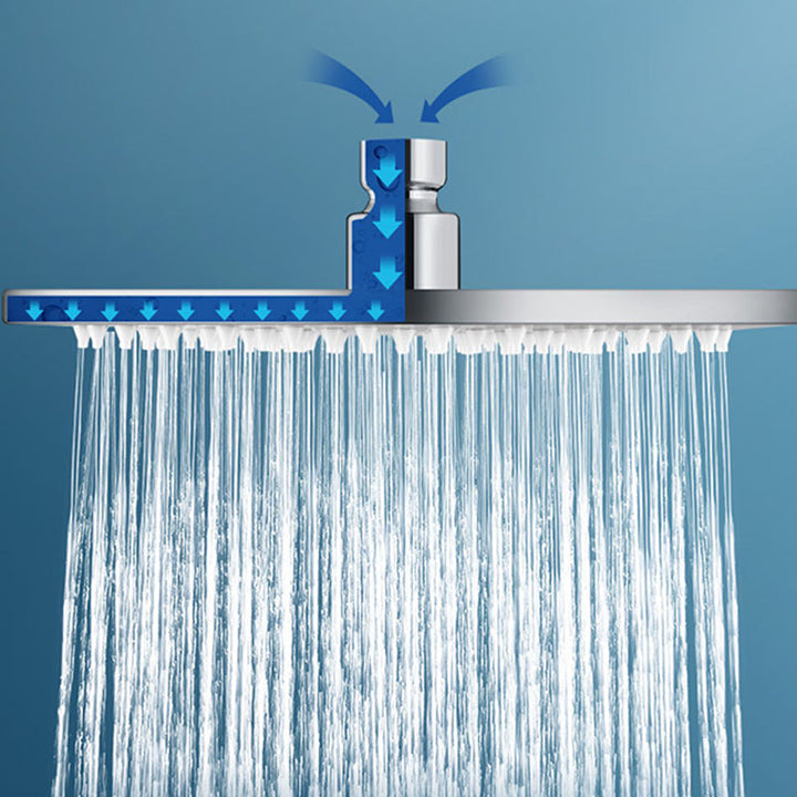 Lisslune | Contemporary square shower head combination with handheld shower