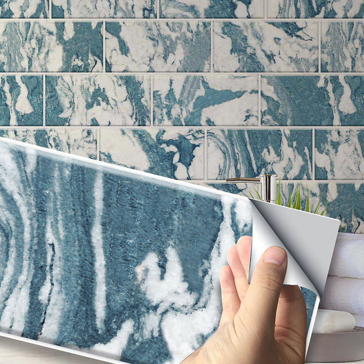 Lisslune | Modern Peel & Stick Subway Tiles PVC Wallpaper for Kitchen Backsplash