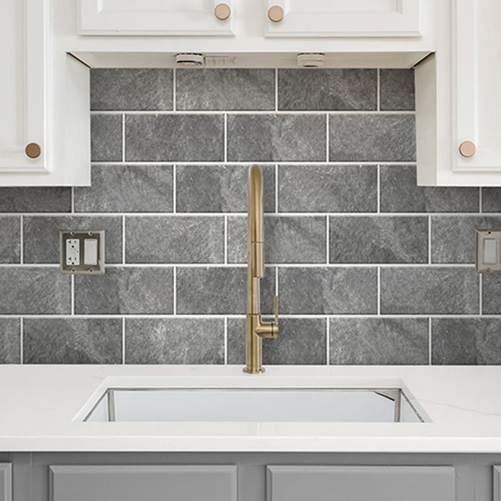 Lisslune | Modern Peel & Stick Subway Tiles PVC Wallpaper for Kitchen Backsplash