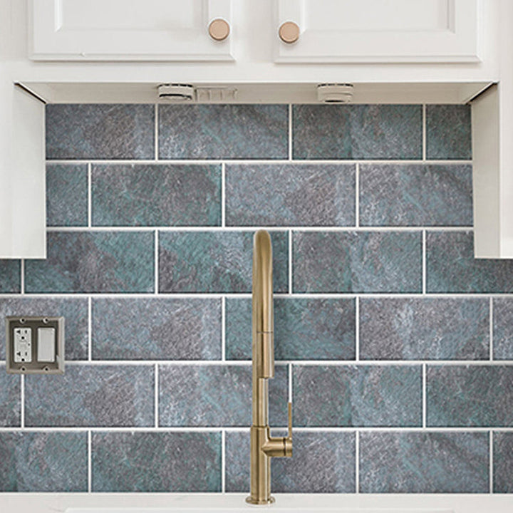 Lisslune | Modern Peel & Stick Subway Tiles PVC Wallpaper for Kitchen Backsplash