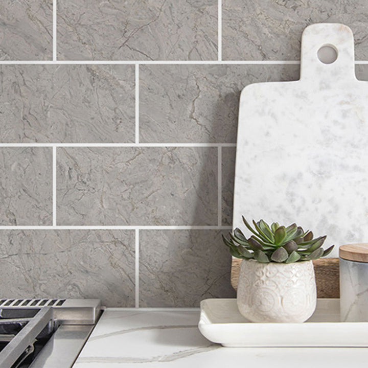 Lisslune | Modern Peel & Stick Subway Tiles PVC Wallpaper for Kitchen Backsplash