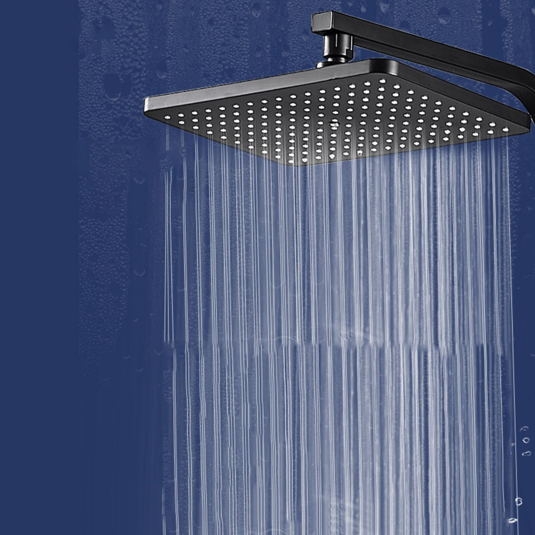 Lisslune | Modern rectangular shower head combo standard spray pattern with hand shower