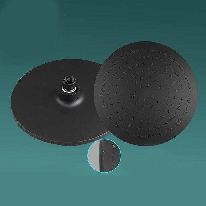Lisslune | Modern rectangular shower head combo standard spray pattern with hand shower