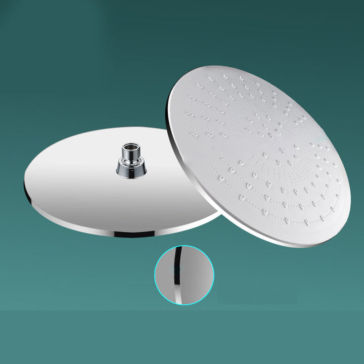 Lisslune | Modern rectangular shower head combo standard spray pattern with hand shower