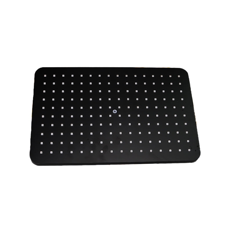 Lisslune | Modern rectangular shower head combo standard spray pattern with hand shower