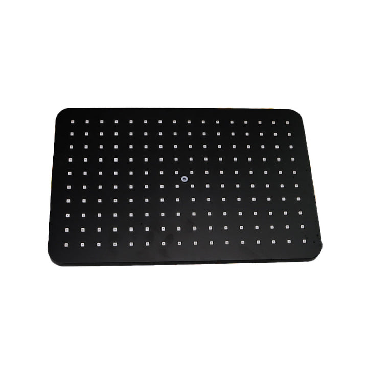 Lisslune | Modern rectangular shower head combo standard spray pattern with hand shower