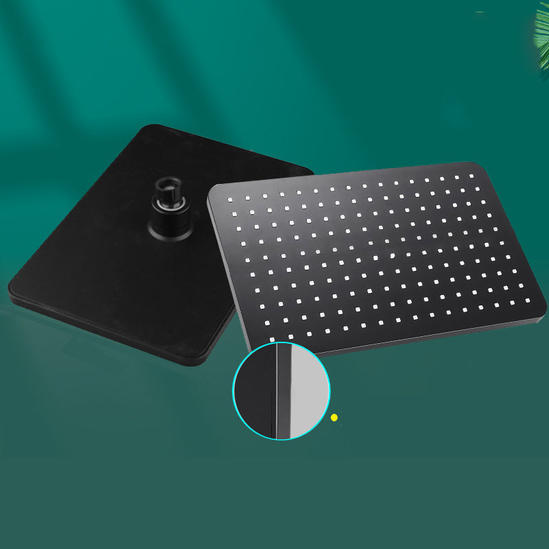 Lisslune | Modern rectangular shower head combo standard spray pattern with hand shower
