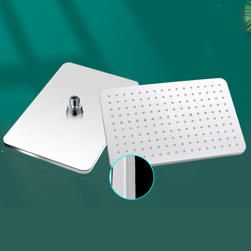 Lisslune | Modern rectangular shower head combo standard spray pattern with hand shower