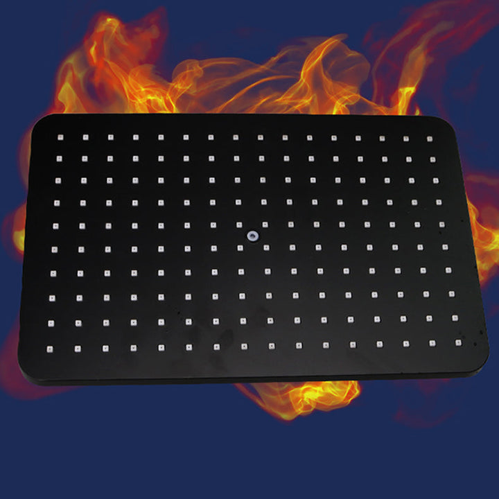 Lisslune | Modern rectangular shower head combo standard spray pattern with hand shower