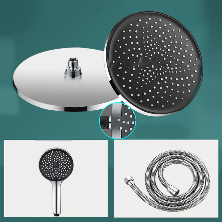 Lisslune | Modern rectangular shower head combo standard spray pattern with hand shower