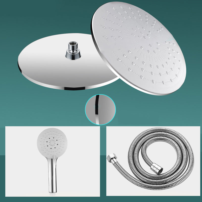 Lisslune | Modern rectangular shower head combo standard spray pattern with hand shower