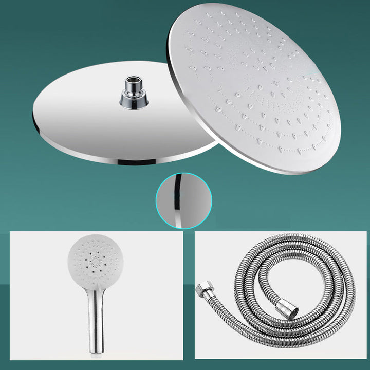 Lisslune | Modern rectangular shower head combo standard spray pattern with hand shower