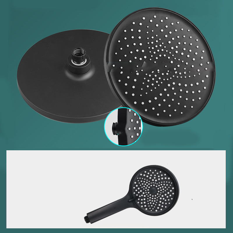 Lisslune | Modern rectangular shower head combo standard spray pattern with hand shower