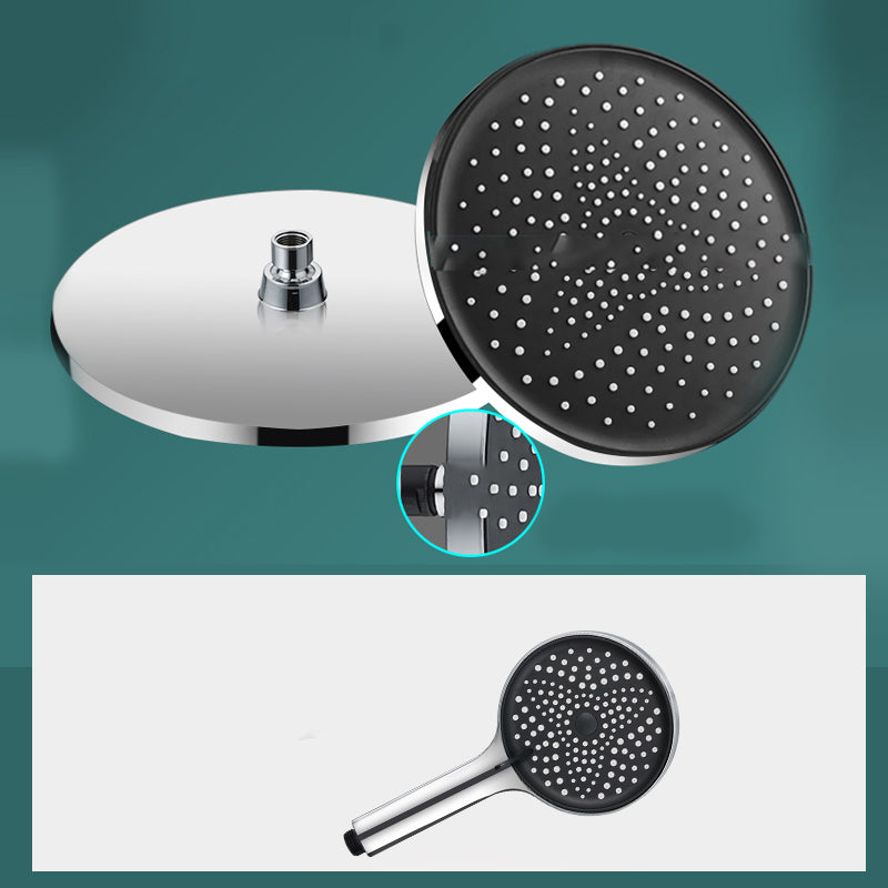 Lisslune | Modern rectangular shower head combo standard spray pattern with hand shower