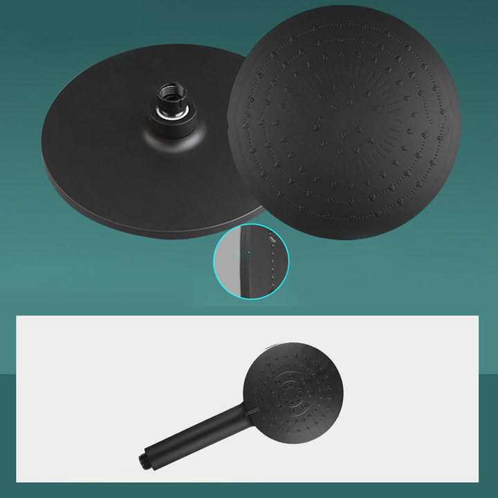 Lisslune | Modern rectangular shower head combo standard spray pattern with hand shower