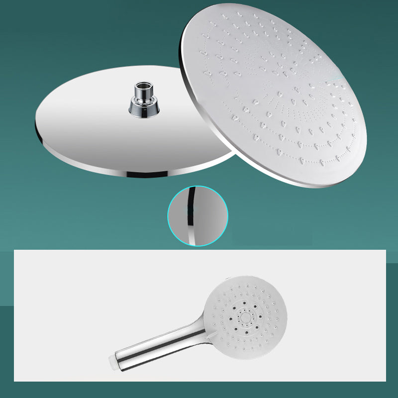 Lisslune | Modern rectangular shower head combo standard spray pattern with hand shower