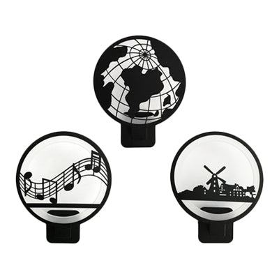 Skørter | Creative Vibrant Patterns Wall Lighting Metal Black LED Wall Lamp for Children's Room Dining Room