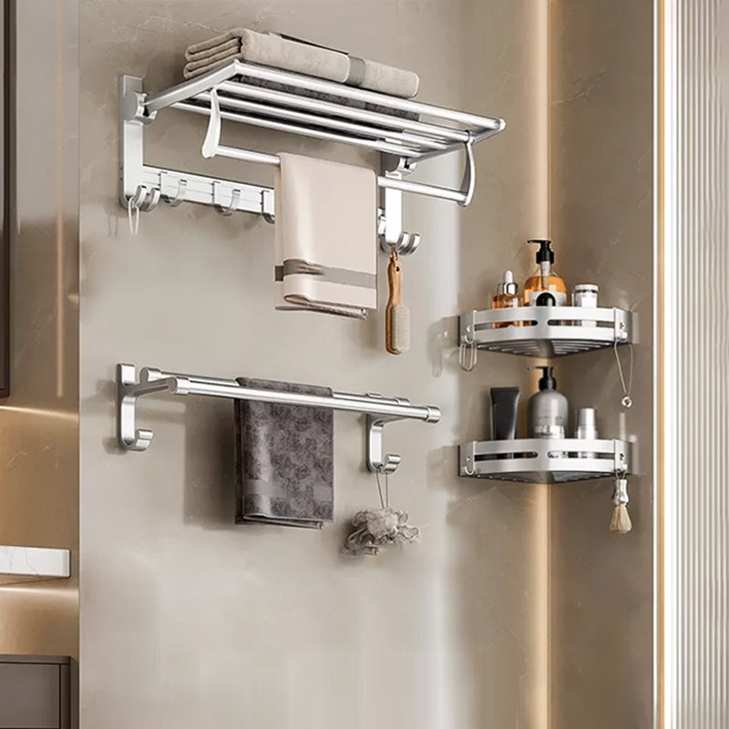 Lisslune | Metal Bathroom Hardware Set Adhesive Installation Bathroom Accessory Kit