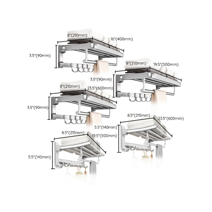 Lisslune | Metal Bathroom Hardware Set Adhesive Installation Bathroom Accessory Kit