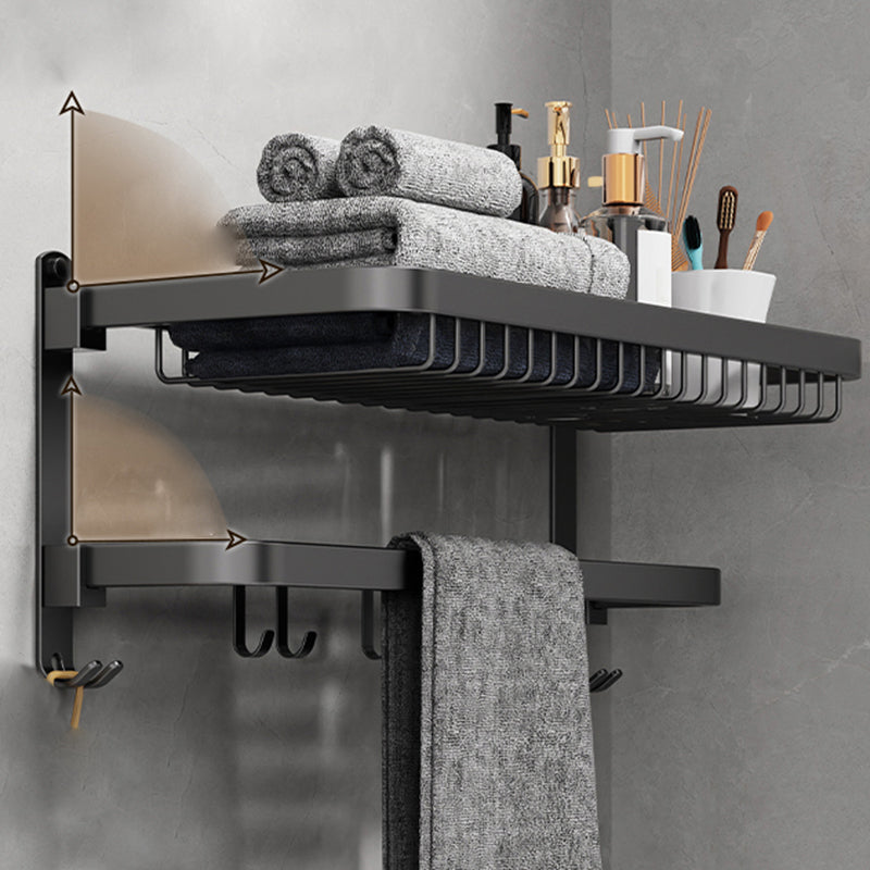 Lisslune | Minimalist black bathroom accessory set paper holder towel bar bath hardware set