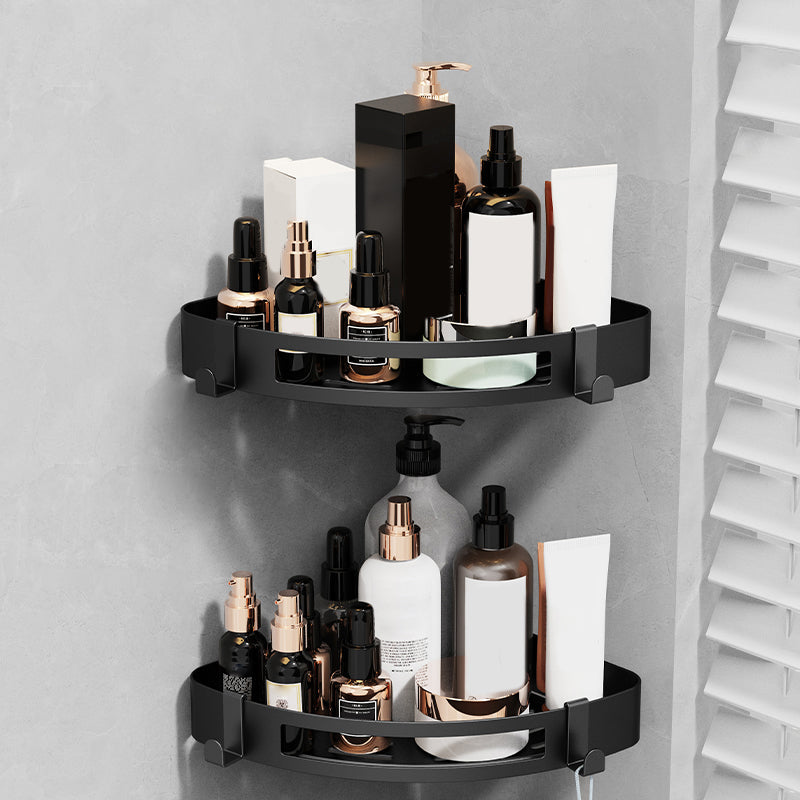 Lisslune | Minimalist black bathroom accessory set paper holder towel bar bath hardware set