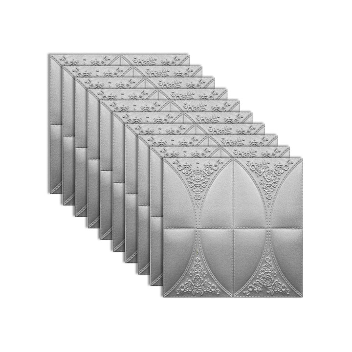 Lisslune | Modern Style Plastic Wall Panel Living Room Peel and Stick 3D Wall Covering