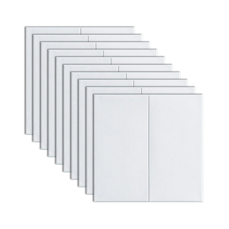 Lisslune | Modern Style Plastic Wall Panel Living Room Peel and Stick 3D Wall Covering
