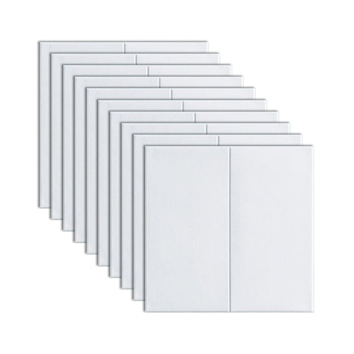 Lisslune | Modern Style Plastic Wall Panel Living Room Peel and Stick 3D Wall Covering