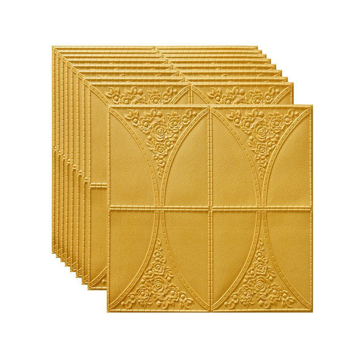 Lisslune | Modern Style Plastic Wall Panel Living Room Peel and Stick 3D Wall Covering