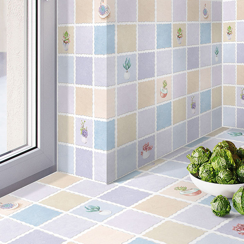 Lisslune | Modern Peel-and-Stick Backsplash Tile PVC Rectangular Wallpaper for Fireplace Surround