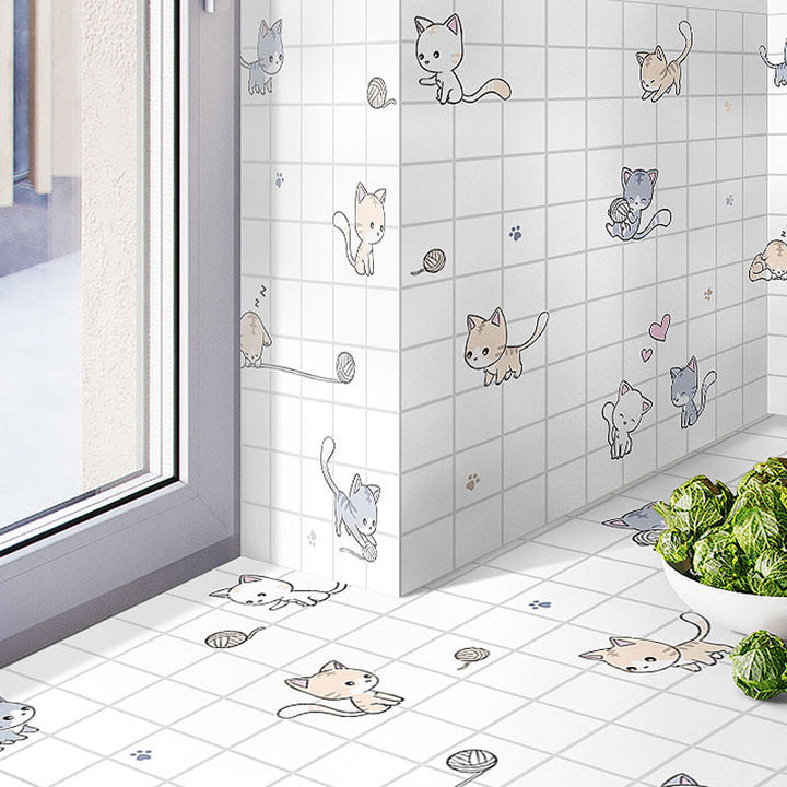 Lisslune | Modern Peel-and-Stick Backsplash Tile PVC Rectangular Wallpaper for Fireplace Surround