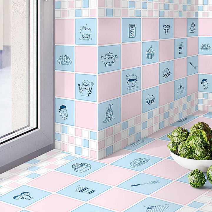 Lisslune | Modern Peel-and-Stick Backsplash Tile PVC Rectangular Wallpaper for Fireplace Surround