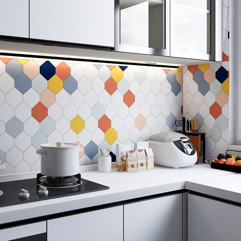 Lisslune | Modern Peel and Stick backsplash tiles plastic wallpaper for kitchen backsplash