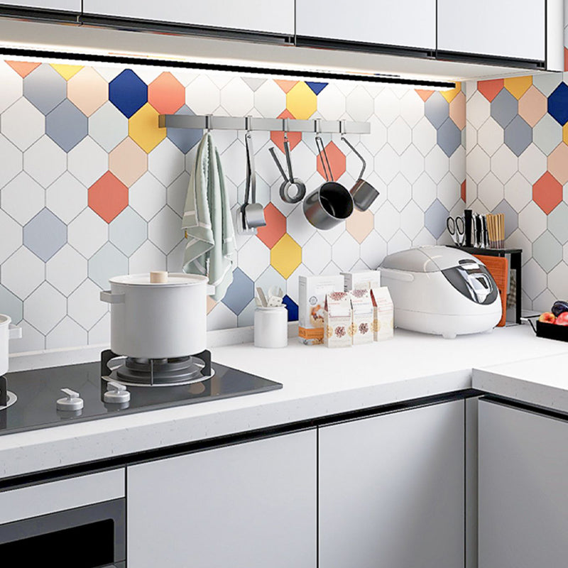 Lisslune | Modern Peel and Stick backsplash tiles plastic wallpaper for kitchen backsplash