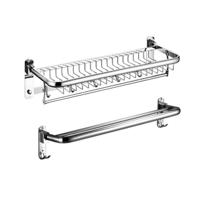 Lisslune | Minimalistic Bathroom Accessories Set Paper Holder Towel Bar Stainless Steel Bathroom Set