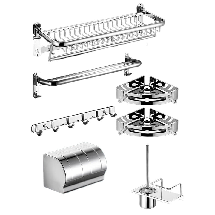 Lisslune | Minimalistic Bathroom Accessories Set Paper Holder Towel Bar Stainless Steel Bathroom Set