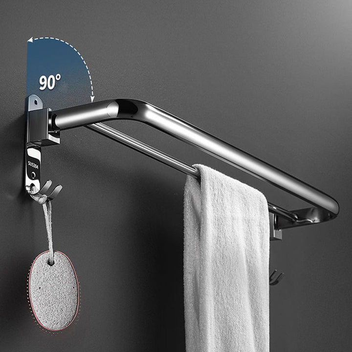 Lisslune | Minimalistic Bathroom Accessories Set Paper Holder Towel Bar Stainless Steel Bathroom Set