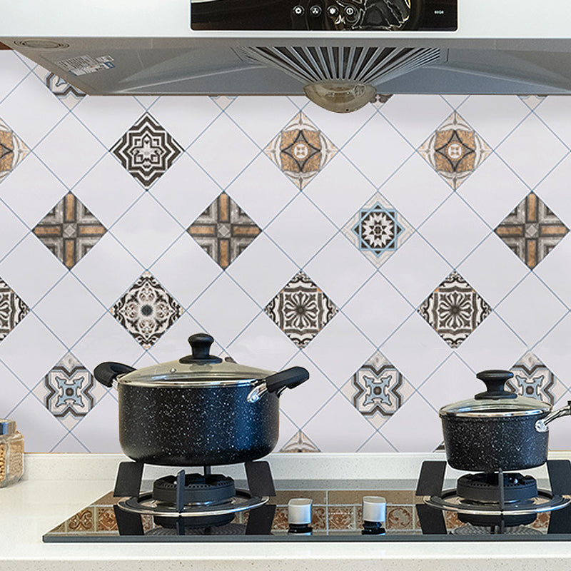 Lisslune | Modern Peel and Stick Splash Guard Wall Tile PVC Wallpaper for the Kitchen