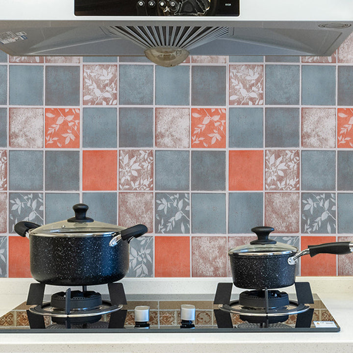 Lisslune | Modern Peel and Stick Splash Guard Wall Tile PVC Wallpaper for the Kitchen