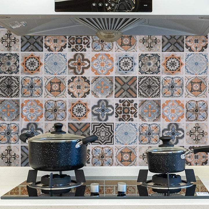 Lisslune | Modern Peel and Stick Splash Guard Wall Tile PVC Wallpaper for the Kitchen