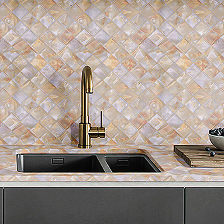 Lisslune | Modern Peel and Stick Splash Guard Wall Tile PVC Wallpaper for the Kitchen