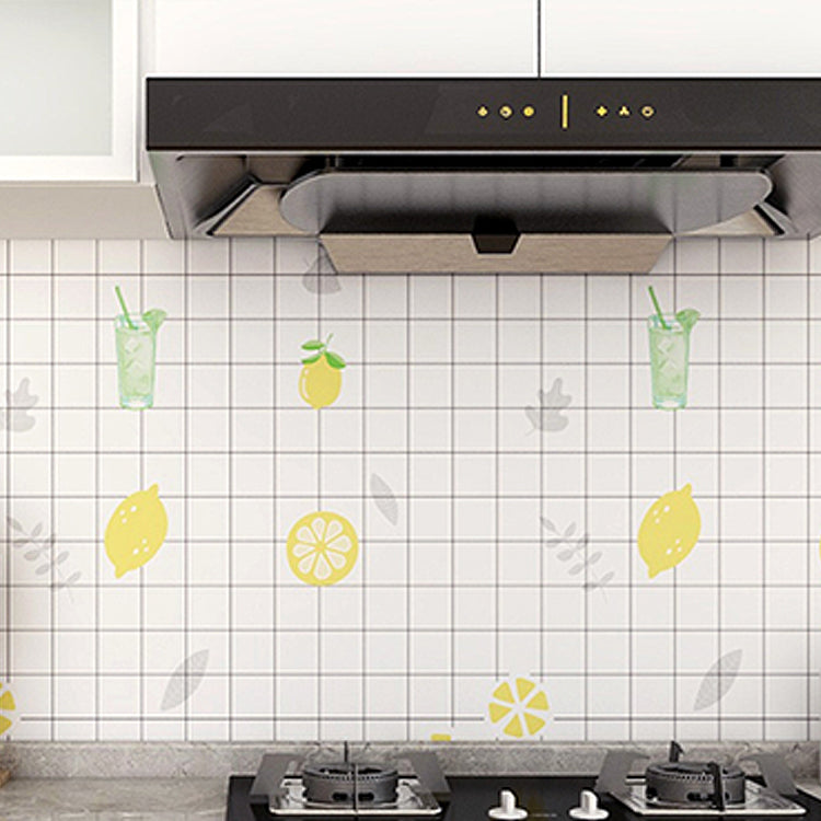Lisslune | Modern Peel and Stick Back Wall Tile PVC Rectangular Wallpaper